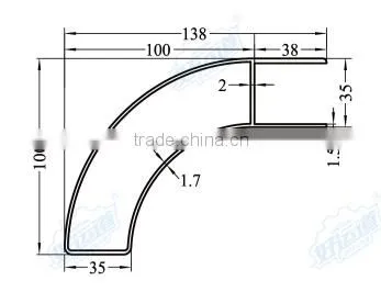 08415 Truck Body Channel Floor / Refrigerated Truck Body Flooring / Aluminum Truck Floor photo-2