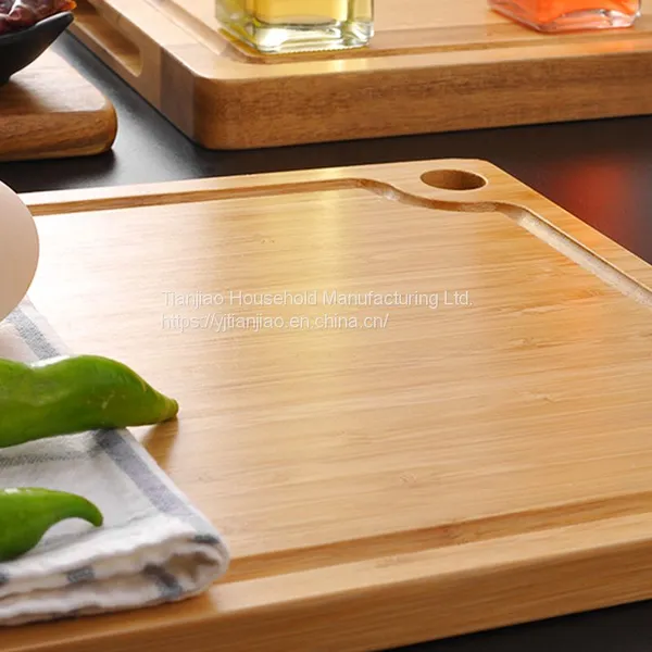 Custom/Wholesale Organic Bamboo Cutting Board With Juice Groove Kitchen Chopping Block photo-3