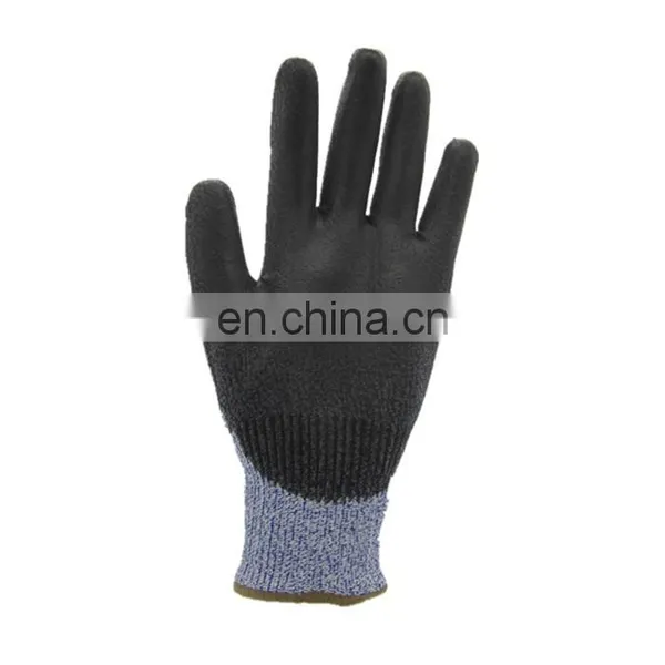 Construction Industrial Labour Protection Nitrile Palm Coated Anti Cut Resistant Working Safety Gloves photo-5