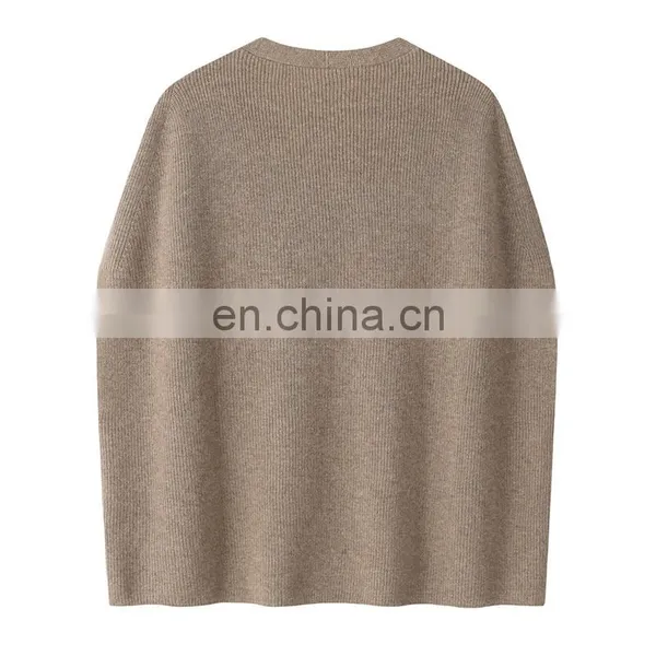 Women's Loose Knit V Neck Cashmere Sleeveless Sweater Vest New Spring Autumn Collection 100% Cashmere Casual Style Front Logo photo-2