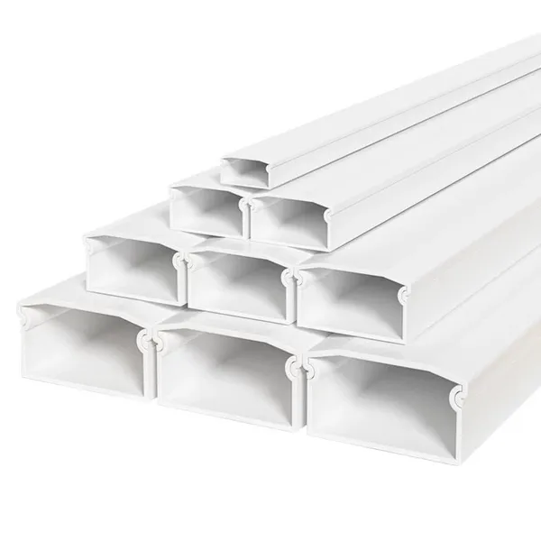 Solid PVC Trunking Solid Wall Wiring Ducts 100X50 Wall Raceway Trunking Electrical Products Channel Cable Management System photo-2