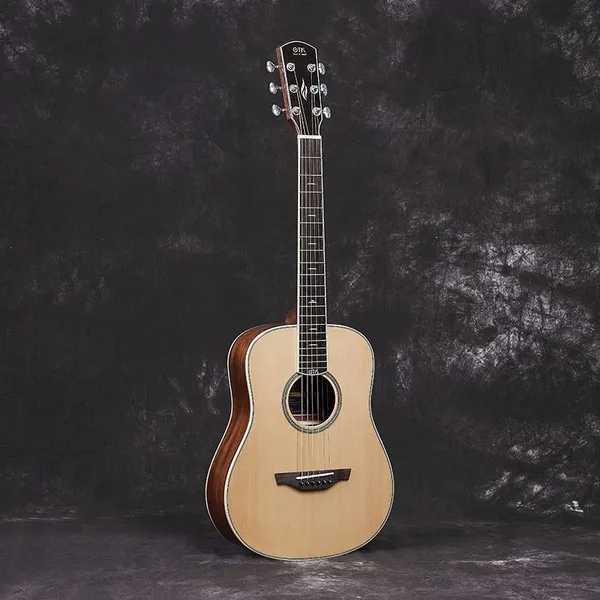 34inch Otis Spruce Solid Top Guitar Wholesaler Acoustic Guitar Supplier 340L Wood Guitar Manufacturer photo-3