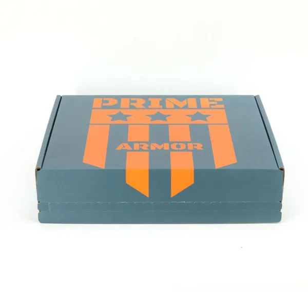 Wholesale Factory Direct Sales Custom Blue Box With Orange Logo for Shipping for Small Business photo-5