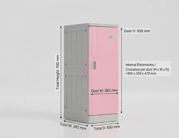 Wet Spa & Wellness Center Lockers — ABS Storage for Steam Rooms & Treatment Areas |low MOQ photo-3