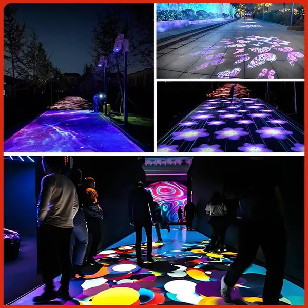 5d Holographic Interactive Light and Shadow Ground Projection, Immersive Naked-eye Wall Projection for Bars, Ktvs, Corridors, Outdoor Banquet Halls photo-5