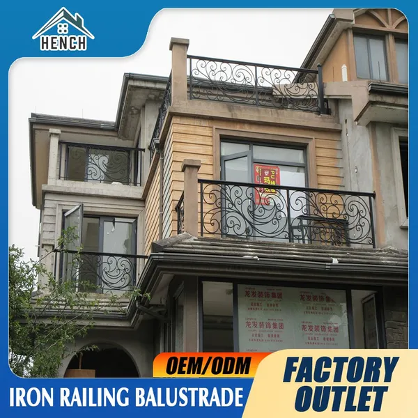 Fancy Wrought Iron Railing China Balcony Balustrades Stair Fence For Sale photo-3