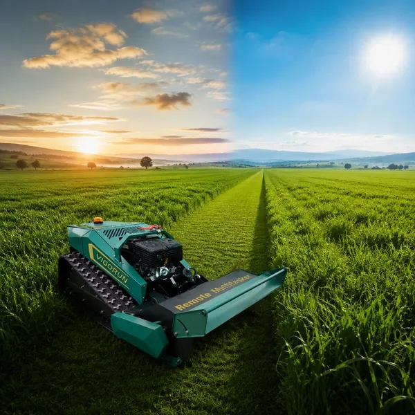 Tondeuse à gazon robotisée intelligente avec télécommande Vigorun pour pentes à 40°, machine de coupe d'herbe automatique tout-terrain