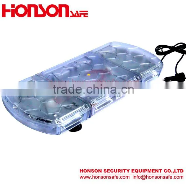 LED PC Dome and Alumimun Base Magnetic Installation High Power LED Warning Vehicle Mini Lightbar HSM424 photo-3