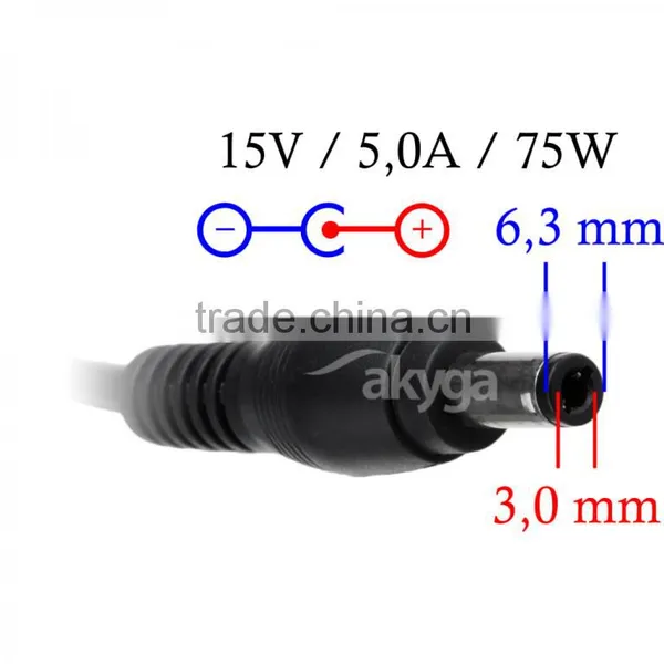 Power Adapter AK-ND-14 15V/5A 75W 6.3*3.0 photo-2