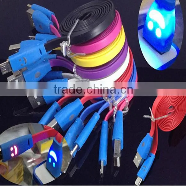 Hot Selling Slime V8 Data Cable With Led Light for Samsung photo-6