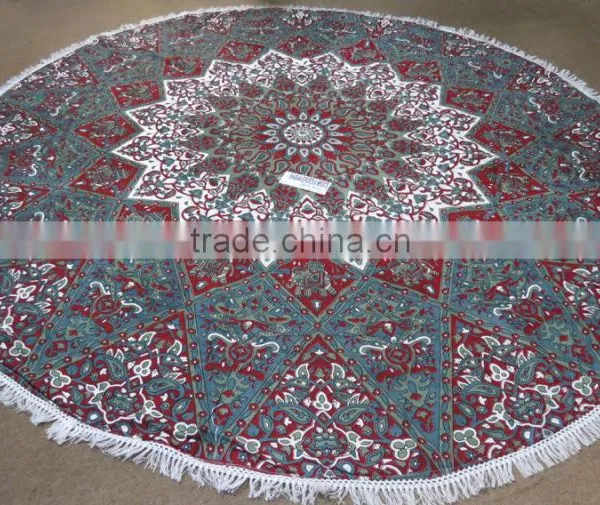 Yoga Mat Circle Roundie Mandala Tapestry Wall Hanging Throw Picnic Blanket photo-2