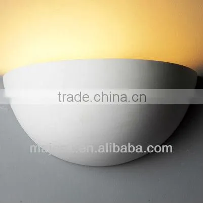 Gypsum Plaster European Wall Lamp for Hotel CE/ROHS Approved E14/E27 Decoration Light