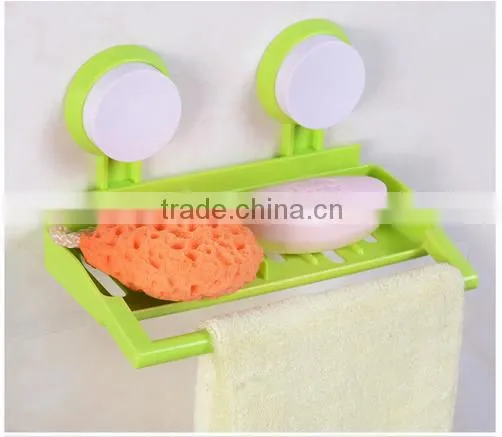 AN614 ANPHY Wall Mounted Plastic Soap,Towel Multifuction Storage Shelf photo-5