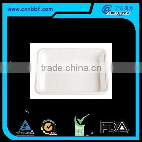 Biodegradable Bagasse Rectangle Dinner Plates Sugarcane Tableware