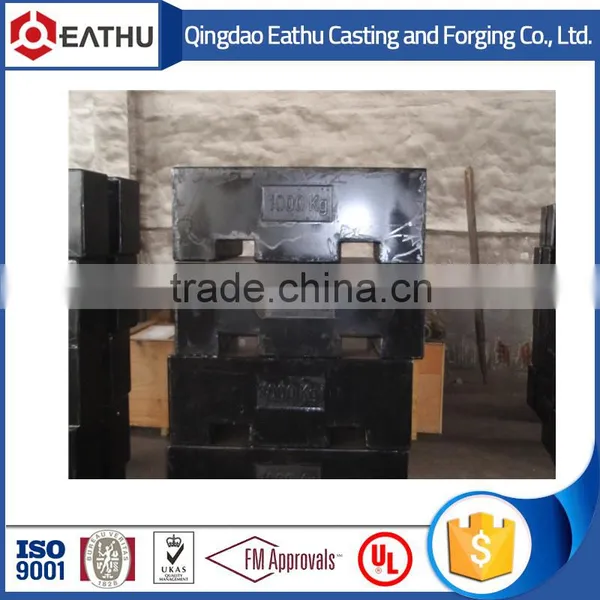Rectangular Cast Iron Test Weight 1000KG M1 Class photo-4