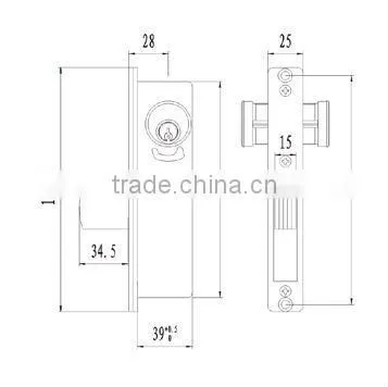 Aluminium Window Handle Lock With Pin photo-2