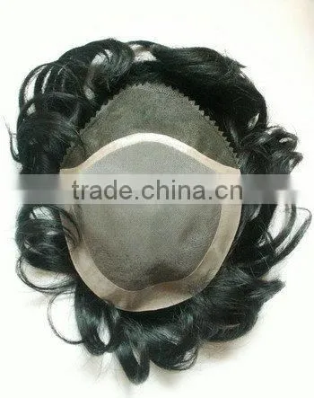 Hair Supplier Cheap Indian Remy Virgin Human Hair Natural Swiss Lace Toupee for Men Quality Choice photo-2