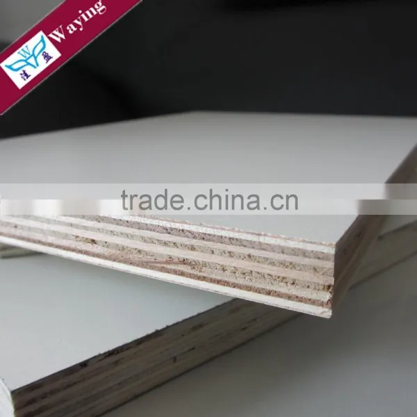 White Melamine Coated Plywood for Modern Kitchen Cabinets photo-2