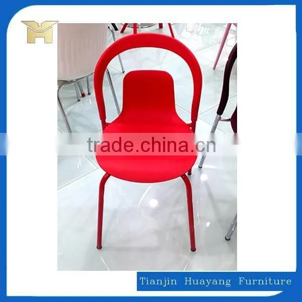 Outdoor Armless Plastic Stacking Chair Cheap Chairs HYH-9122 photo-3