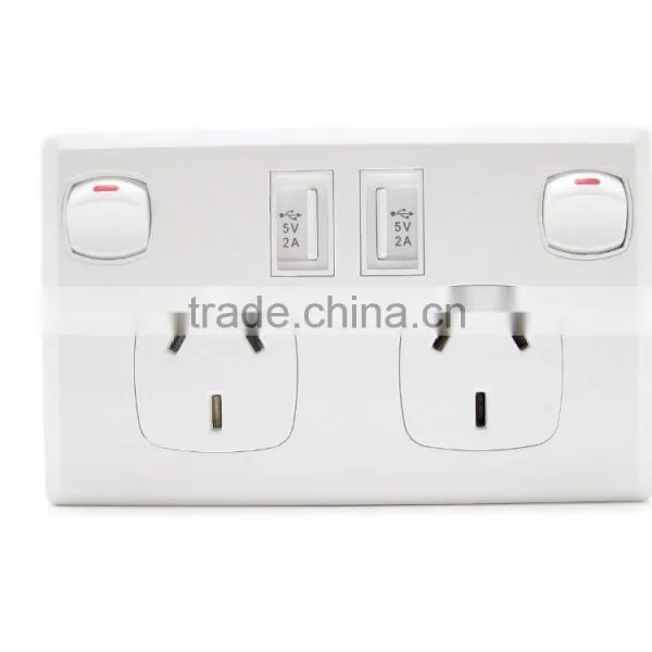 Hot Sale for Australian Usb Wall Socket Power Point With Usb Port