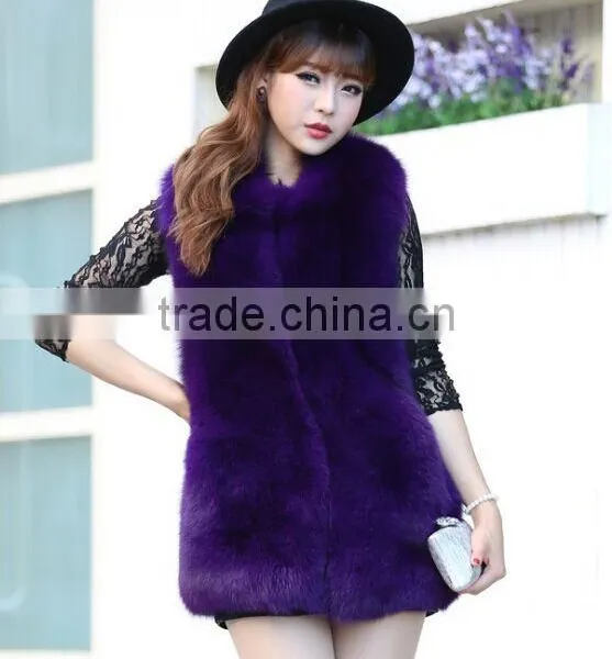 2015 Fashional Hot Sale Fox Fur Vest for Women photo-5