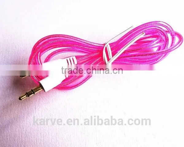 DC3.5 Cable Transparent Cable Data Link Auto Data Link Cable Six Colors photo-5