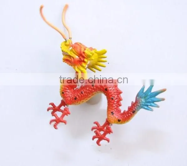 Handmade 6 Inch Plastic Dragon Shape Fridge Magnets With Single Pole, Promotion Toys photo-2