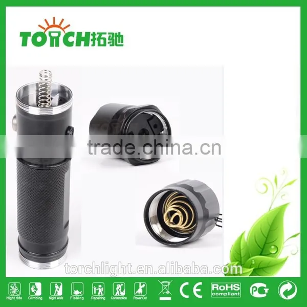 Mini Police Security LED Led Torch Flashlight With Campass photo-5