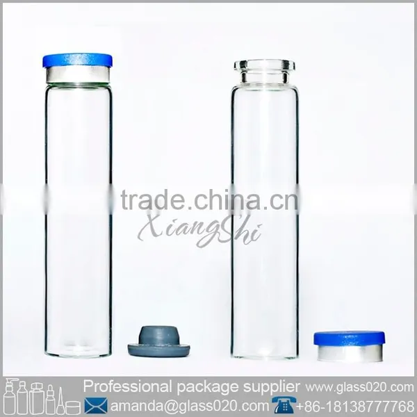 Clear Glass Vial With Cap and Inner photo-2