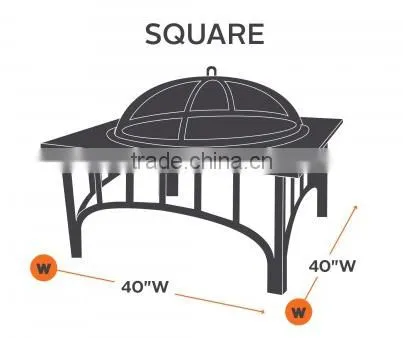 Square Fire Pit Cover,Garden Furniture Cover photo-2