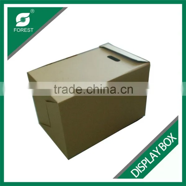 FLAT PACK CORRUGATED DISPLAY CARTONS WITH HANDLES PLAIN FURNITURE MOVING BOXES WITH CUSTOM PRINT photo-2