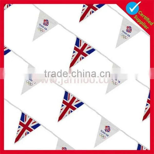 Logo Printed Shape Customized Bunting Flags for Sale photo-3