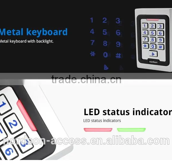Nordson NT-250 Waterproof Metal Standalone RFID Door Access Control for Single Door Entrance photo-5