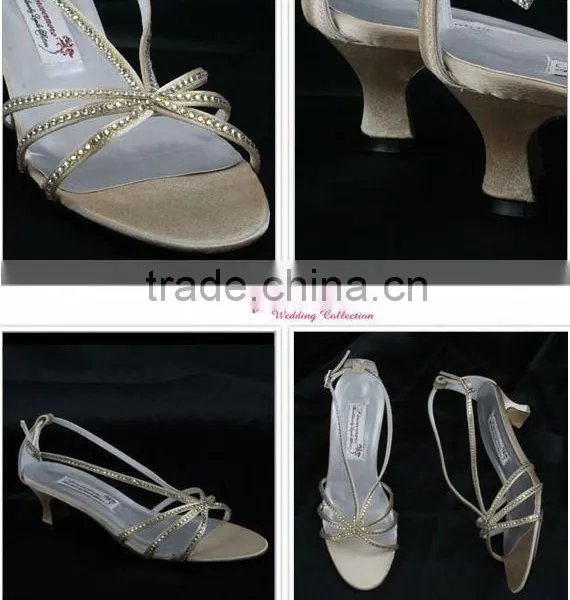 Elegant Gold WS-034 Wedding Shose Custom Made Color as Pics