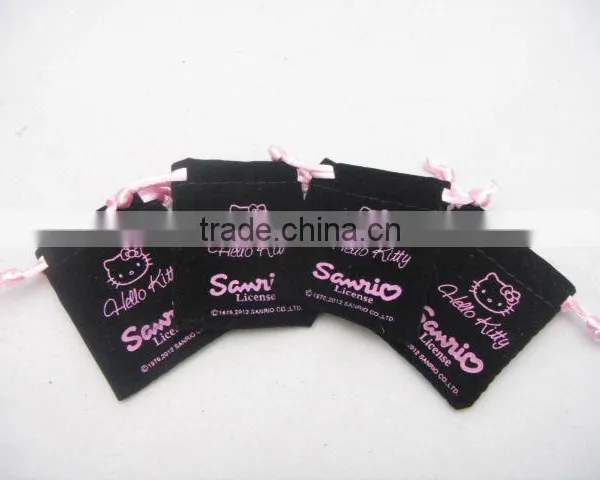 Best Sale Small Hello Kitty Velvet Pouch for Jewelry