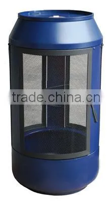 2015 New Collection Outdoor Can Fire Pit Iron Fire Pit With Water Transfer Paint photo-3