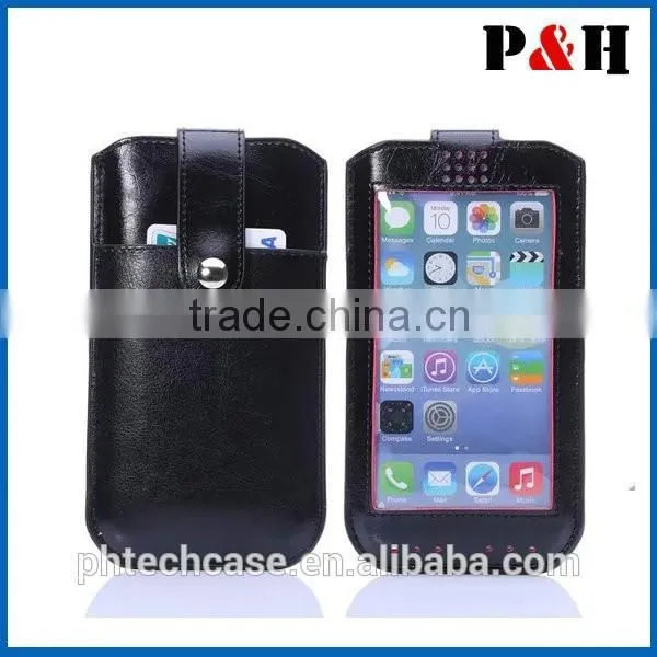 New Pull Tab Leather Case for Iphone 6, for Iphone 6 Leather Case photo-5