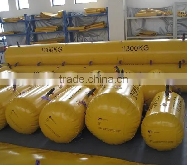 Load test lifeboat water bags proof bolster bags