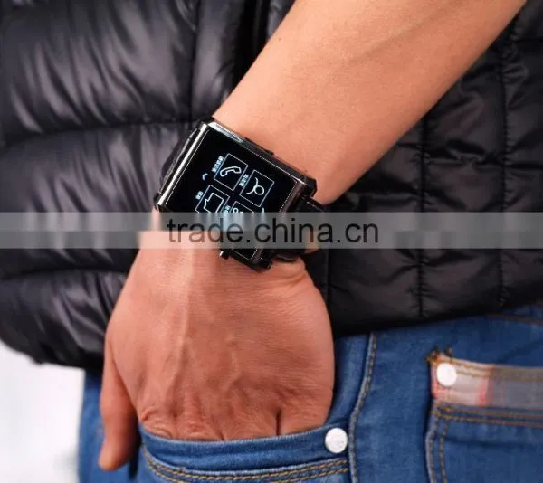 DM08 Smartwatch Luxury Leather IPS Business Wristwatch For Apple IPhone & Samsung Android Phone Luxury Bluetooth Smart Watch photo-4