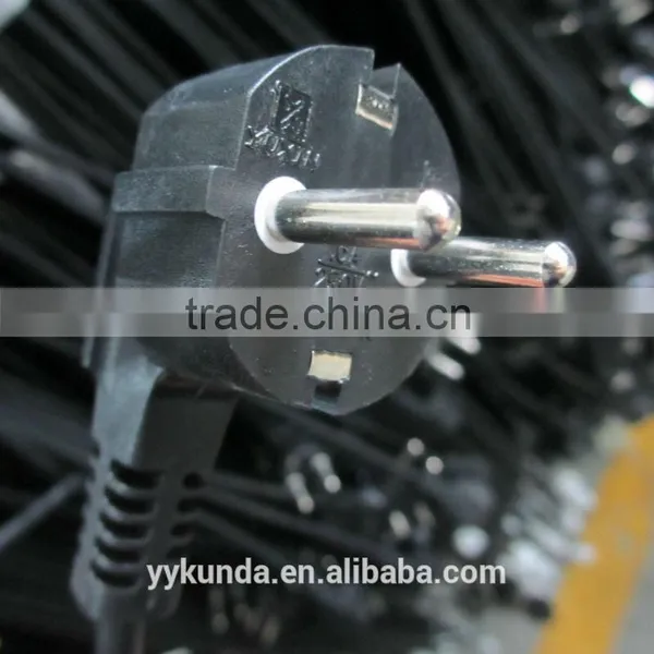 Korea 2 Pin Plug 16A 250V ac Power Cord With KC Approval