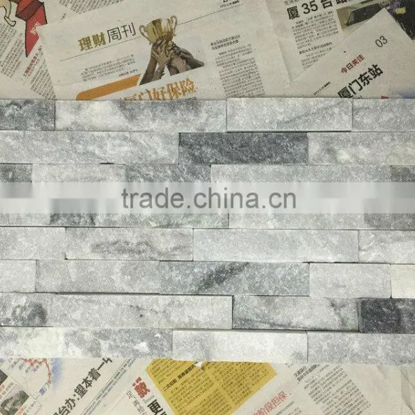 on salse CS016 Outside wall ledgestone venner white and grey quartz Culture stone