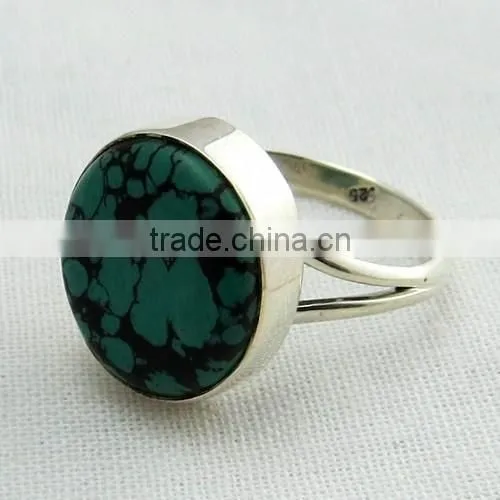Precious !! Blue Turquoise 925 Sterling Silver Ring, 925 Sterling Silver Jewelry, Silver Jewelry India photo-3