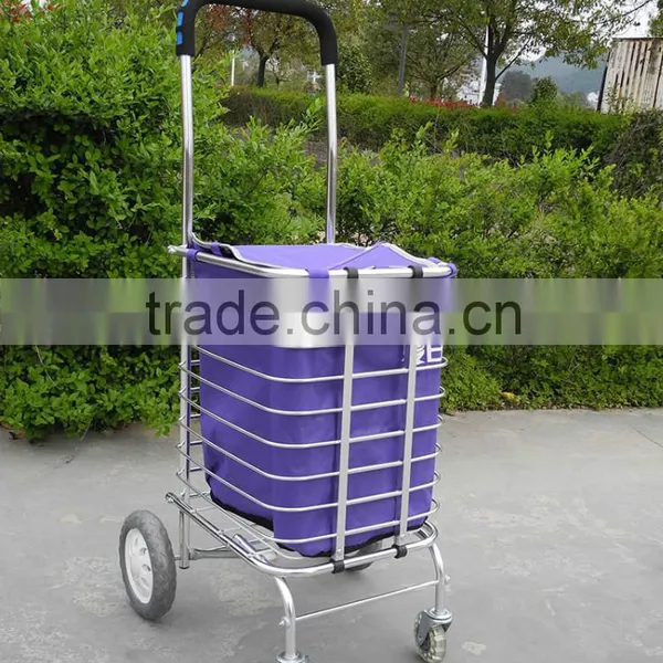 Hot Sale Folded Shopping Cart With Bag