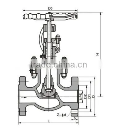 API 598 Double Flange Globe Valve/Stop Valve photo-2
