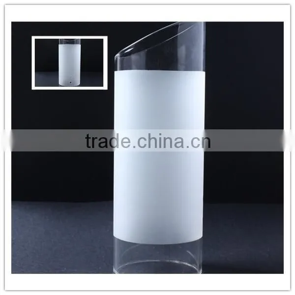 China Factory Oblique Shape Customize Modern Glass Lamp Shade & Cover for Table Lamp