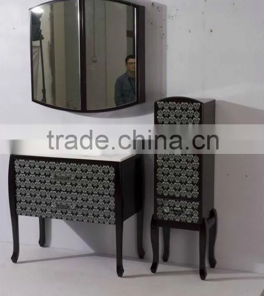 Solid Wood Bath Cabinet (JS-0010A)