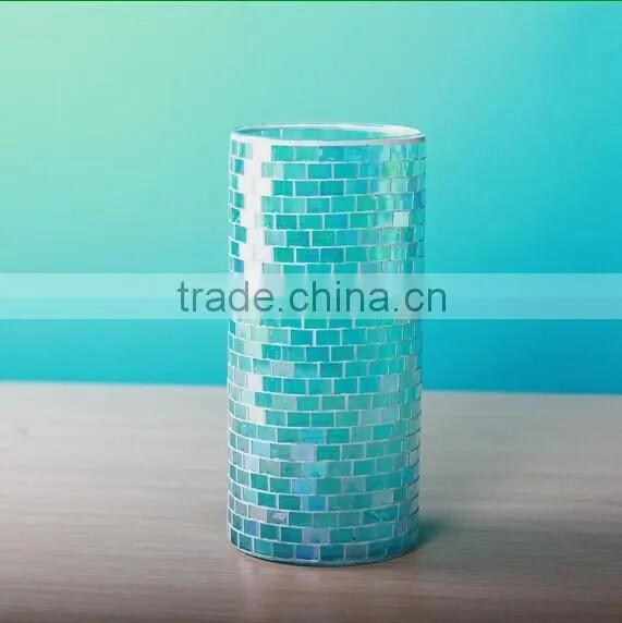 Glass Mosaic Decorative Vase, Mirrored Mosaic Vase With Decoration photo-4