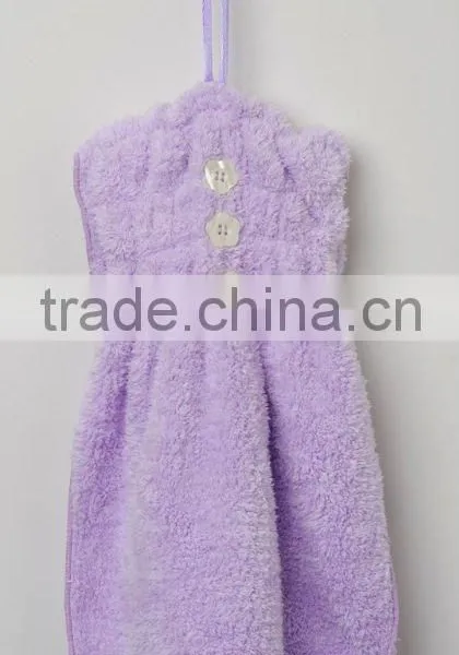 Patent Super Absorbent Microfiber Hanging Hand Towel Wholesale photo-2