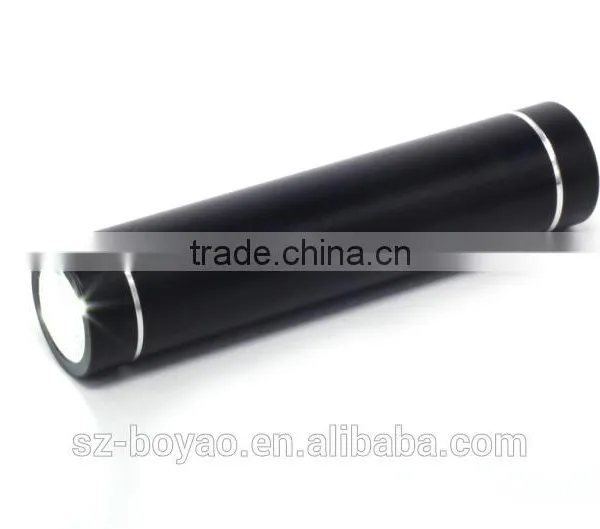 2016 Wholesale Cylinder Shape Power Bank,2600 Mah Power Bank With LED Light photo-3