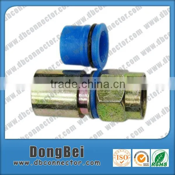 HFC F Port Rg59 Rg6 Compression Coaxial Cable Connector photo-4